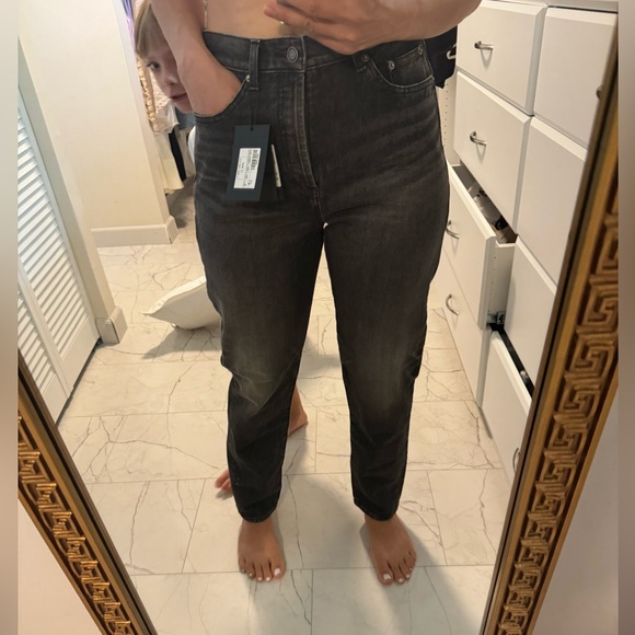 SAINT LAURENT Slim Fit Jean In Black - Dirty Medium Black - Picture 13 of 14